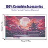 5D Large Diamond Art Painting,Moon Diamond Painting Kits for Adults,DIY