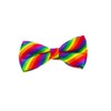 Rainbow Bow Ties for Men Boy Striped Rainbow Pre-Tied Bow