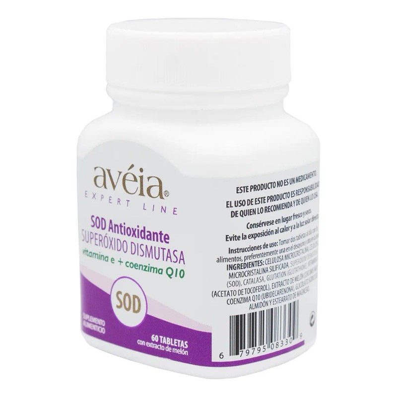 SOD Antioxidante para el Estrés – Superóxido Dismutasa + Glutatión