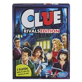 Hasbro Cluedo Board Game - Edition for Rivals, One-to-One for 2 Players, Fast Classic Detective Game for Children from 8 Years: Discover Who Committed the Crime