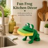 Frog Shaped Sponge Holder for Kitchen Sink - Cute Draining