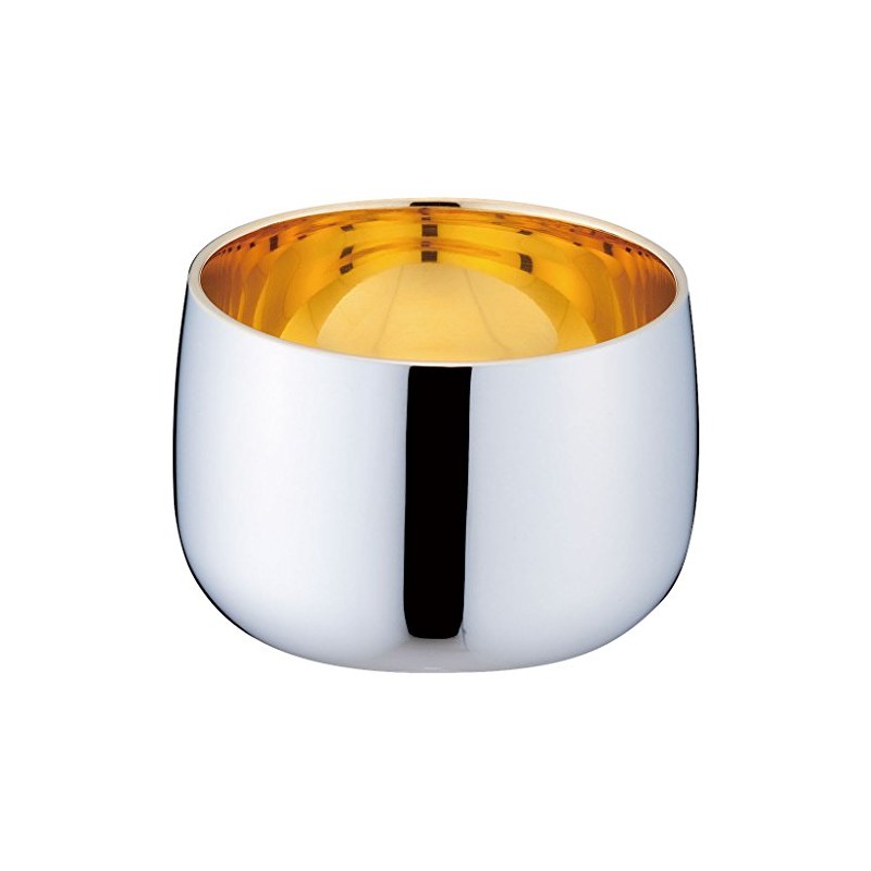 Sanho Sangyo 11002045 Sake Cup, Plain, Double Wall Construction, 2.8