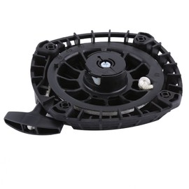 Qiilu Conjunto de arranque de retroceso, conjunto de arranque de arrastre del motor apto para Robin SP170 EX170 20A-50211-00 negro