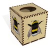 Square 'Bee' Wooden Tissue Box Cover (TB00039264)