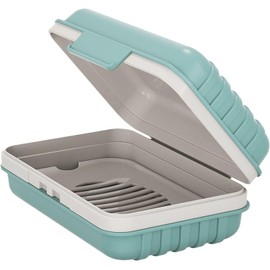 Timotech Jabonera para Baño Transparente, Jabonera de Viaje a Prueba de Fugas, Soportes para Jabón con Drenaje, Porta Jabón de baño, Jabonera Portátil para Viajes, Camping, Accesorios de baño