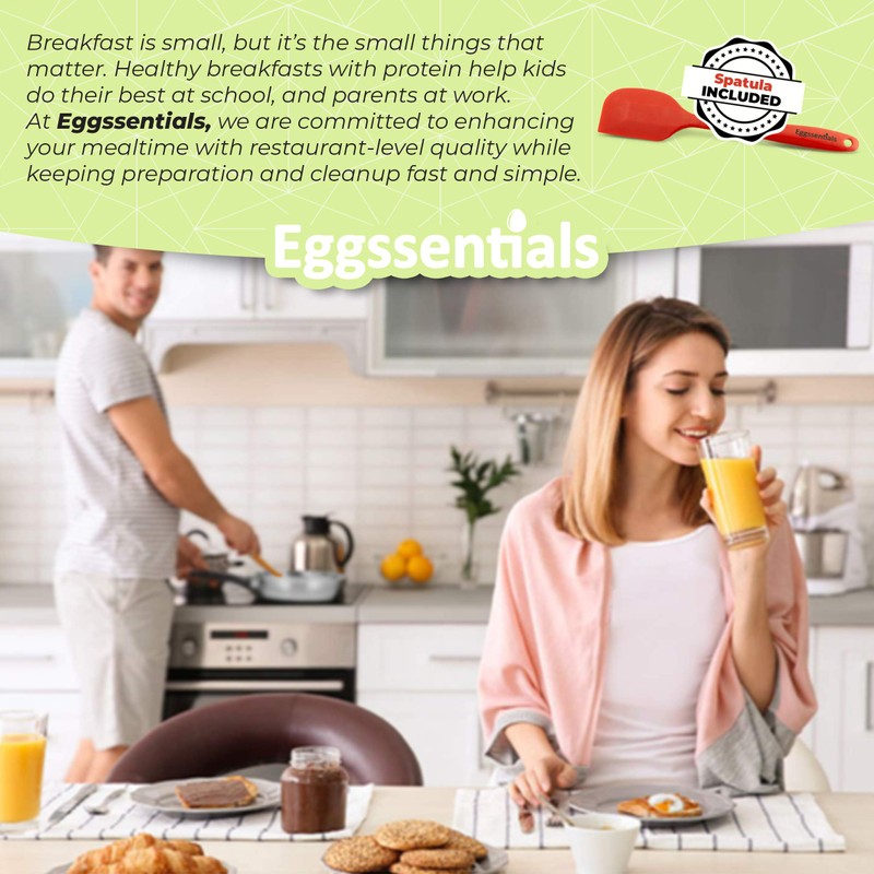 Eggssentials Egg Poacher Pan Nonstick Poached Egg Maker, Stainless Steel