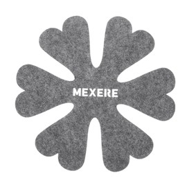 uxcell 20cm/7.9" Pot and Pan Protectors, 6Pack Anti-Slip Pan Dividers Pads Pot Separators Protectors for Stacking and Protecting Your Cookware (Floral, Grey)