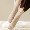 5 Pares Calcetines para Mujeres, Medias de Peluche, Calcetin Otoño