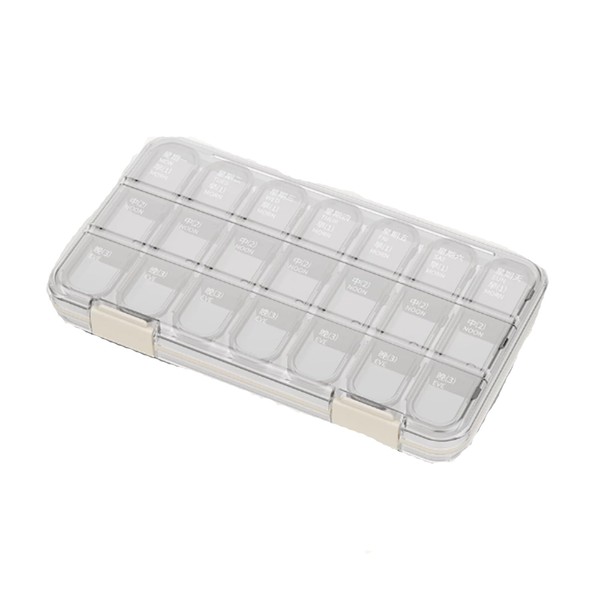 Weekly Pill Organizer 2 Times a Day, Pill Box 7