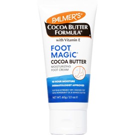 Palmer's Cocoa Butter Formula Foot Magic - Crema Humectante para Pies con Manteca de Cacao, Vitamina E, Aceite de Menta y Manteca de Mango, Piel Muy Seca y Agrietada, 60g