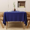 Zdada 54x54 Inch Navy Blue Square Tablecloth Polyester Fabric Table