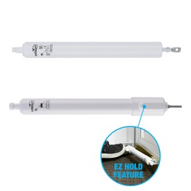Wright Products EZ-Hold Dual Closer System with Hold Open Feature, Smooth Closing Motion – Fits Medium to Heavy Weight Doors – Ideal for New Installations or Replacements (White)