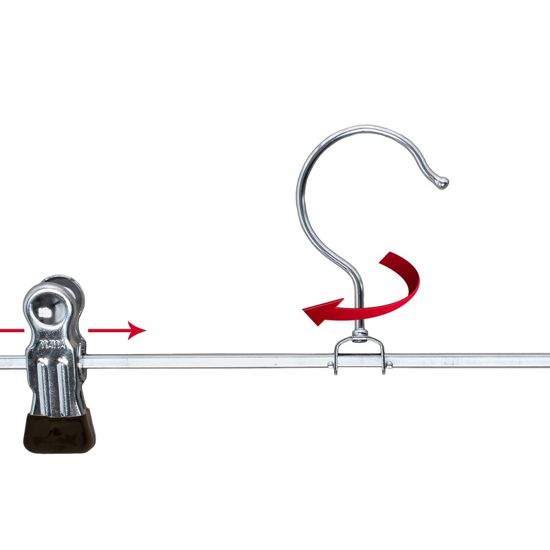Mawa by Reston Lloyd Non-Slip Space-Saving Clothes Hanger for Pants