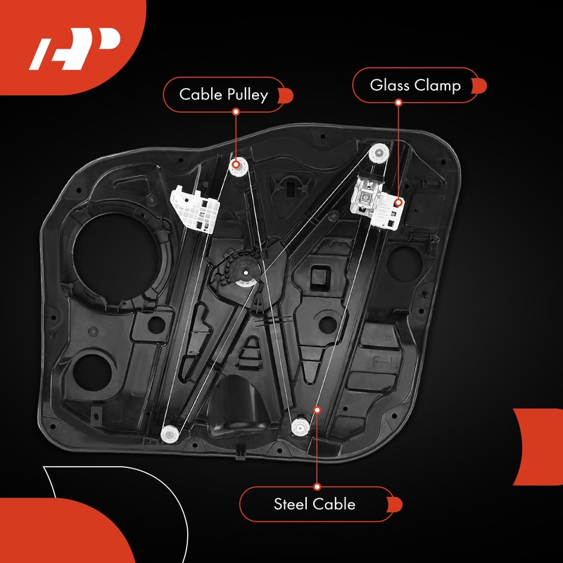 A-Premium Front Left Driver Side Electric Power Window Regulator Without