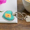 Cute Dumbo Octopus Keychain Heart Love Metal Key Chain Ring