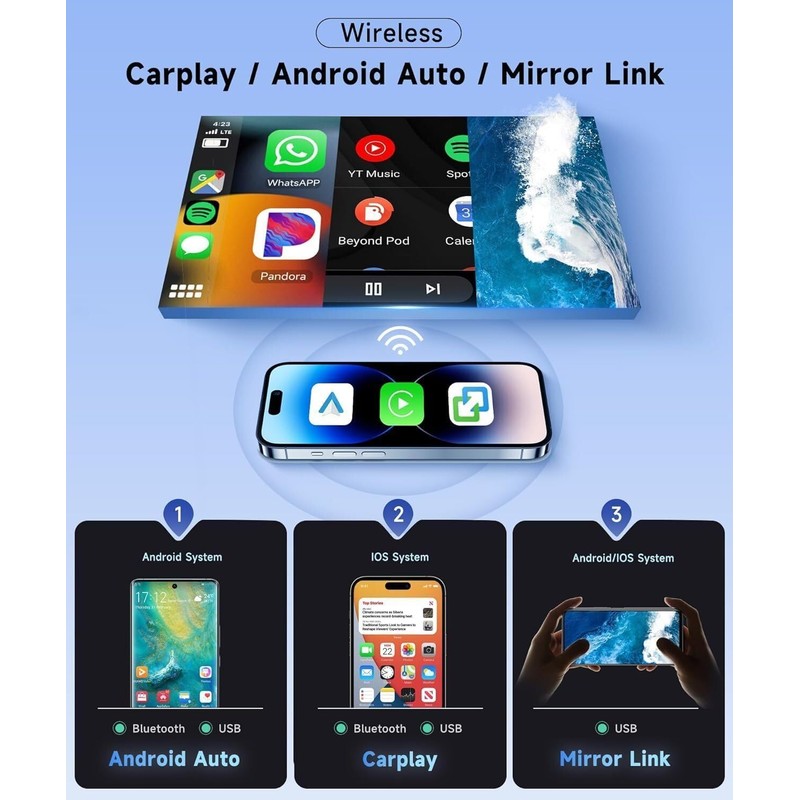 Slakerbe Android 14 Car Radio Compatible for GMC Acadia 2013-2017