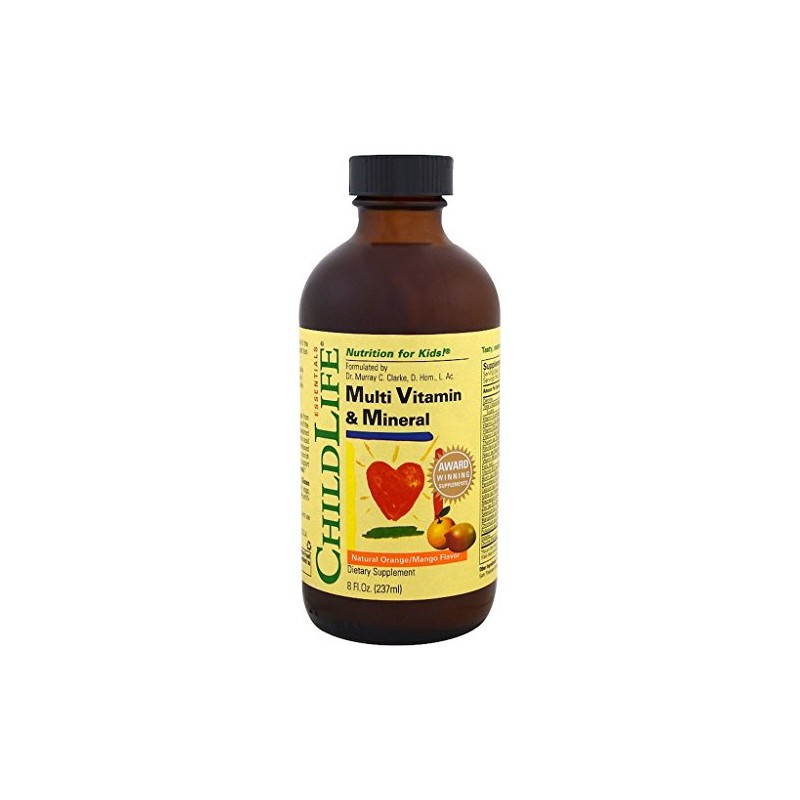 Childlife Multi Vitamina y Mineral Natural Naranja/mango Sabor 8 Fl