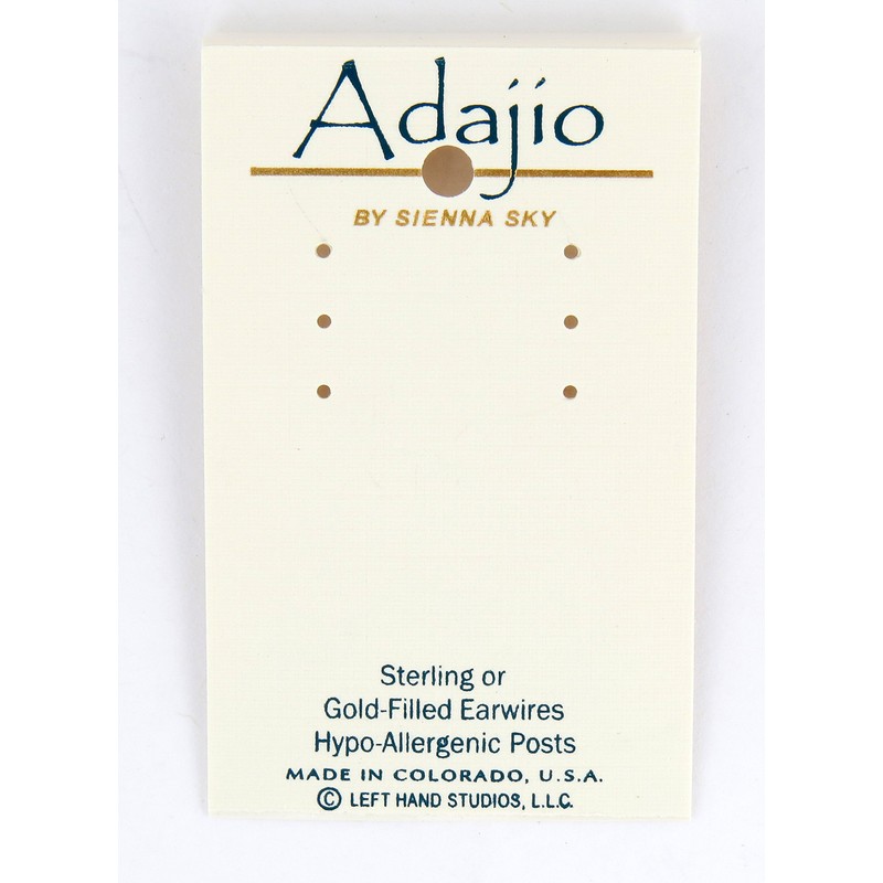 Adajio by Sienna Sky Lavender Eggplant 3-part Necktie Earrings 7774