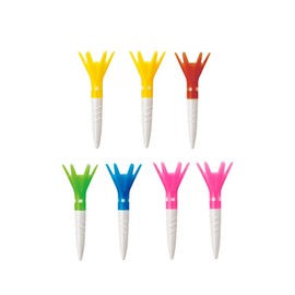 Daiya Golf TE-508B Tomahawk Tees Short (Pack of 7), Total Length 1.7 inches (42 mm), Type B (Cup Color)