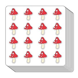 Mushroom Planner Stickers, 0.5in Monthly Scrapbooking Kids DIY Arts Crafting 208-Pack