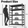 BEESTMUEBLE 3000lbs Garage Shelving,Standing Heavy Duty Metal Shelves,5 Tier Adjustable