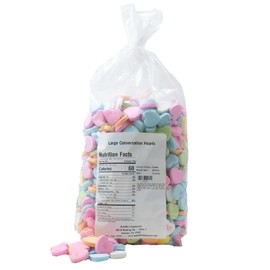 Beulah's Large Conversation Hearts, 5 Pound Package, 800 Pieces