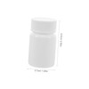 Ciieeo 20pcs Plastic Capsule Bottles with Screw Caps Portable Sample
