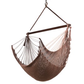 Large Caribbean Hammock Chair - 48 Inch - Polyester - Hanging Chair - Mocha