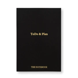 Task Management Notes A5 Todo List, 128 Pages (60 Days), Schedule, Supervised by Task Management Experts Todo&Plan (Black)