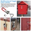 4 Pcs Quick Release Pull Latch Adjustable Toggle Clamp, Small