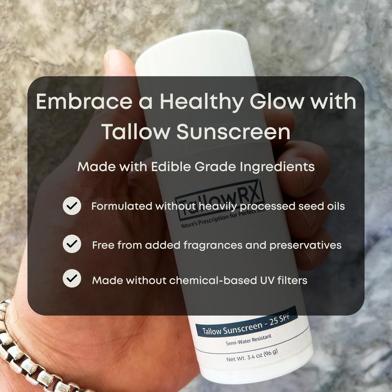 Tallow Sunscreen 25 SPF - Natural Mineral Sunscreen - 4
