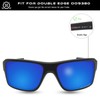 SOLODAD Replacement Lenses for Oakley Double Edge OO9380 Sunglasses Polarized-Shark