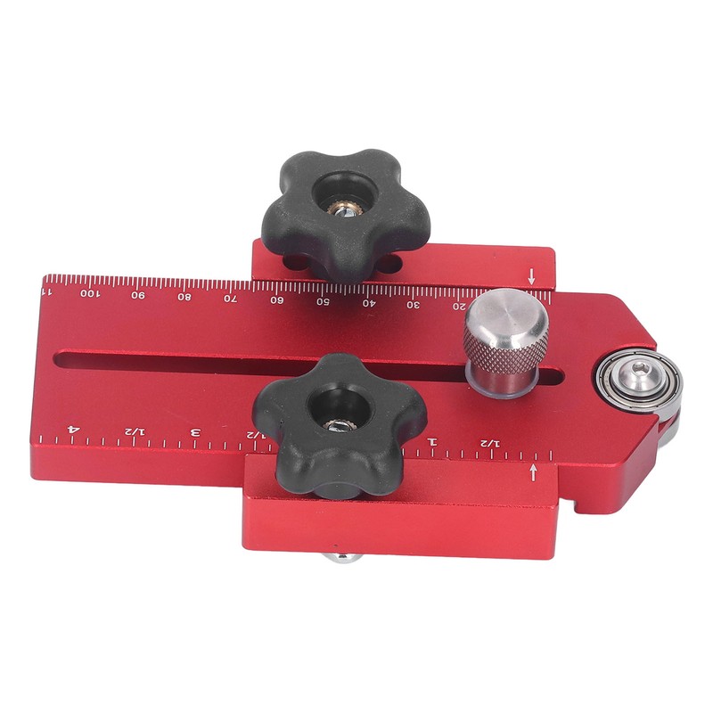 Table Saw Limit Fence Aluminum Alloy Red Retractable Adjustable Table