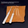 Leather Edge Skiving Tool Stainless Steel Stitching Groover DIY Craft