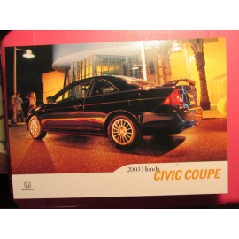 2003 HONDA CIVIC Coupe - Dealer Post Card - New Old Stock