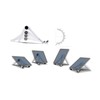 KONTONTY Aluminum Alloy Adjustable Cooling Laptop Stand Foldable Tablet Holder
