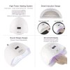 Lámpara UV/LED Profesional para Uñas 120W – Secadora de Gel,