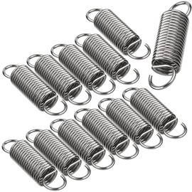 Tension Springs with Hooks Stainless Steel 50 x 12 x 1.5 mm Pack of 12