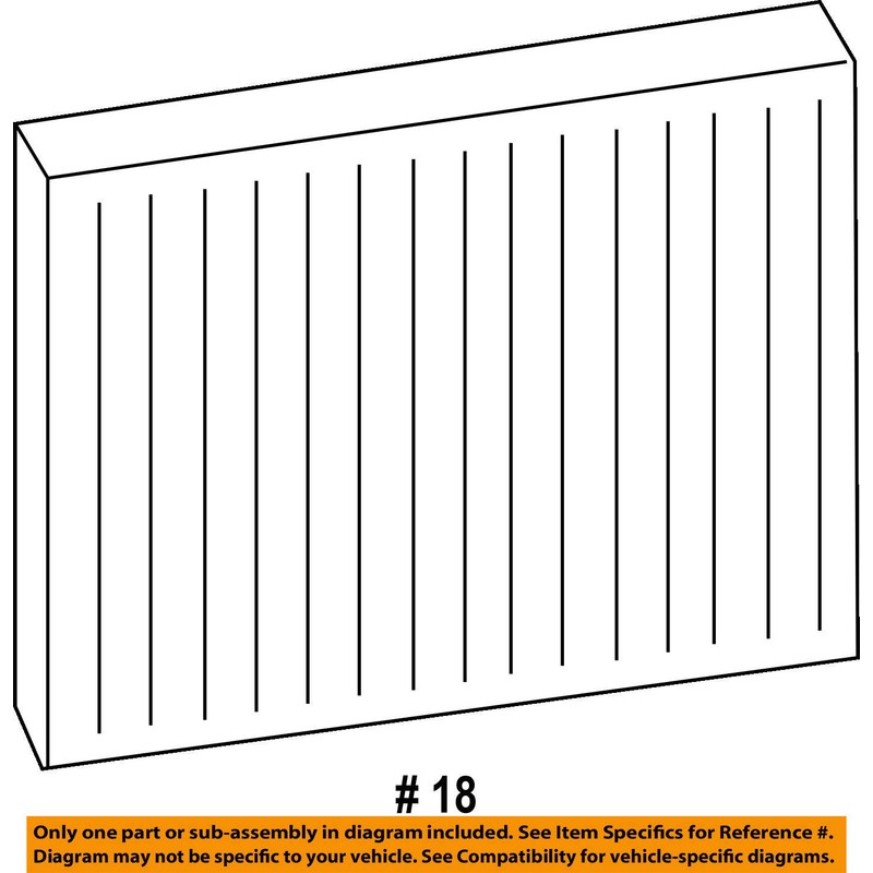 Volkswagen OEM Touareg 2011 2012 Cabin Air Filter 7P0-819-631