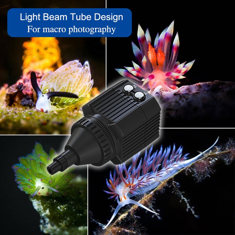 Mini Rechargeable LED Video Light Diving Photography Lamp Underwater 60M