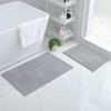 smiry Non Slip Chenille Bath Mat Set, Pack of 2,