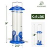 Kingsyard Upgraded Bluebird Feeder for Outdoors Hanging, Metal Mealworm Tube