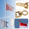 YINETTECH Pack of 2 Brass Boate Flagpole Swivels 77 mm