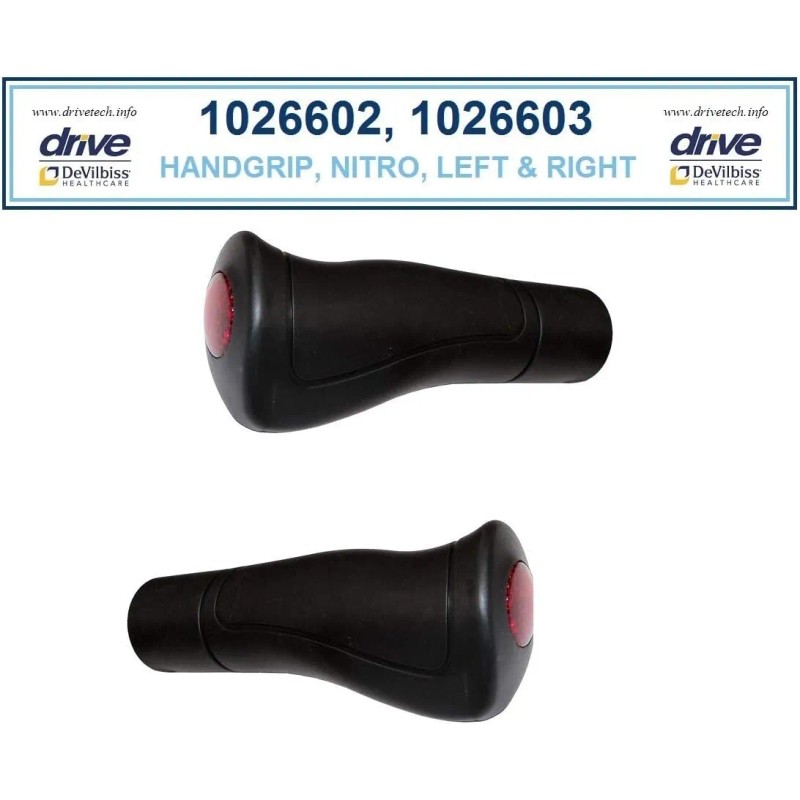 Nitro Left & Right Hand Grips for Drive Nitro Rollator,