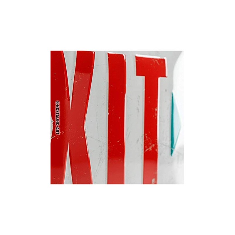 Nostalgic Art 22218 Exit Warning Sign 20 x 30 CM