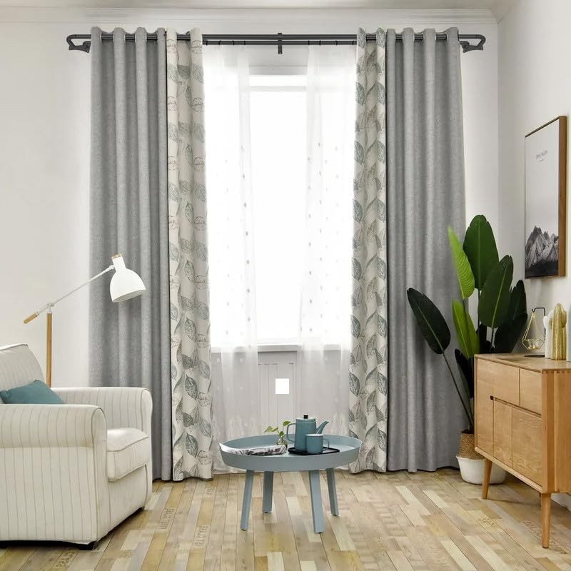 Yun Nephele Double Curtain Rods 28-48 Inch, Wrap Around, Room