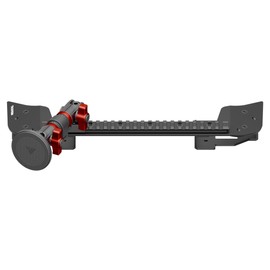 Tackform TRAXX Assault Track Dash Mount - Magnetic Phone Holder - Compatible with MagSafe, 2021-2025 Ford F-150 (See Trim Compatibility List) | Picatinny Rail | Carbon Fiber Arm | Red