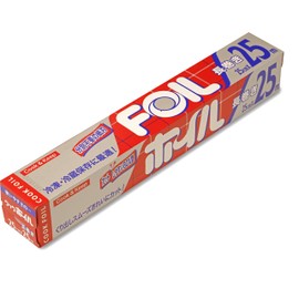 MA Packaging Long Roll Aluminum Foil Silver Width 25 cm x Length 25 m No Sorting Required Paper Blade Made in Japan