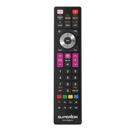 Superior Electronics Replacement Thomson/TCL - Universal Remote Control Compatible with Thomson and TCL TVs - Ready to Use without Programming - Perfect for Smart TVs - Black - SUPTRB017