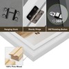 WISADD Horizontal 5X7 Picture Frames Double Hinged Wood Folding Photo